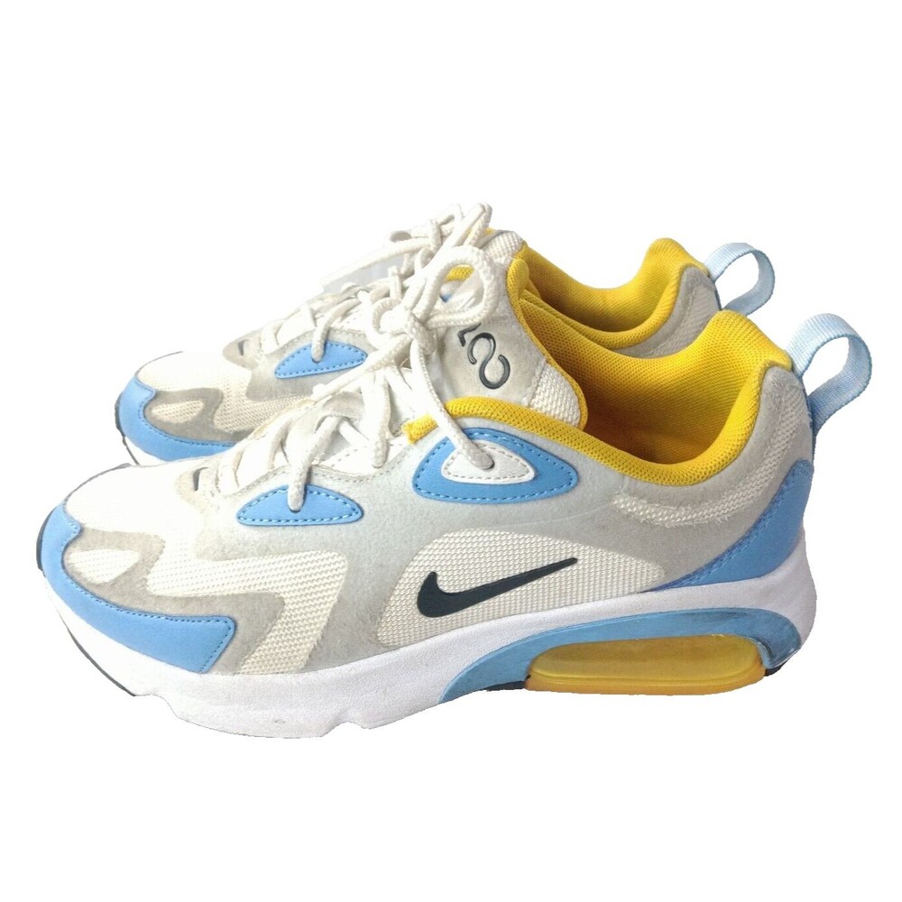 Nike Air Max 200 Shoes Women's Size 6.5 Sneakers White University Blue
